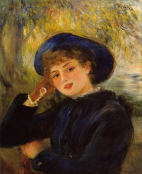 Pierre Auguste Renoir : Mademoiselle Demarsy, Woman Leaning on Her Elbow